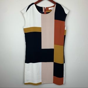 Loft sleeveless color block dress